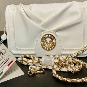 Valentino Orlandi Crossbody Designed in Italy White Gold hardware $150 MSRP NWTs